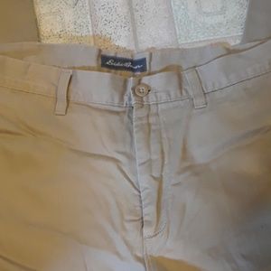 Flannel-lined khaki pants